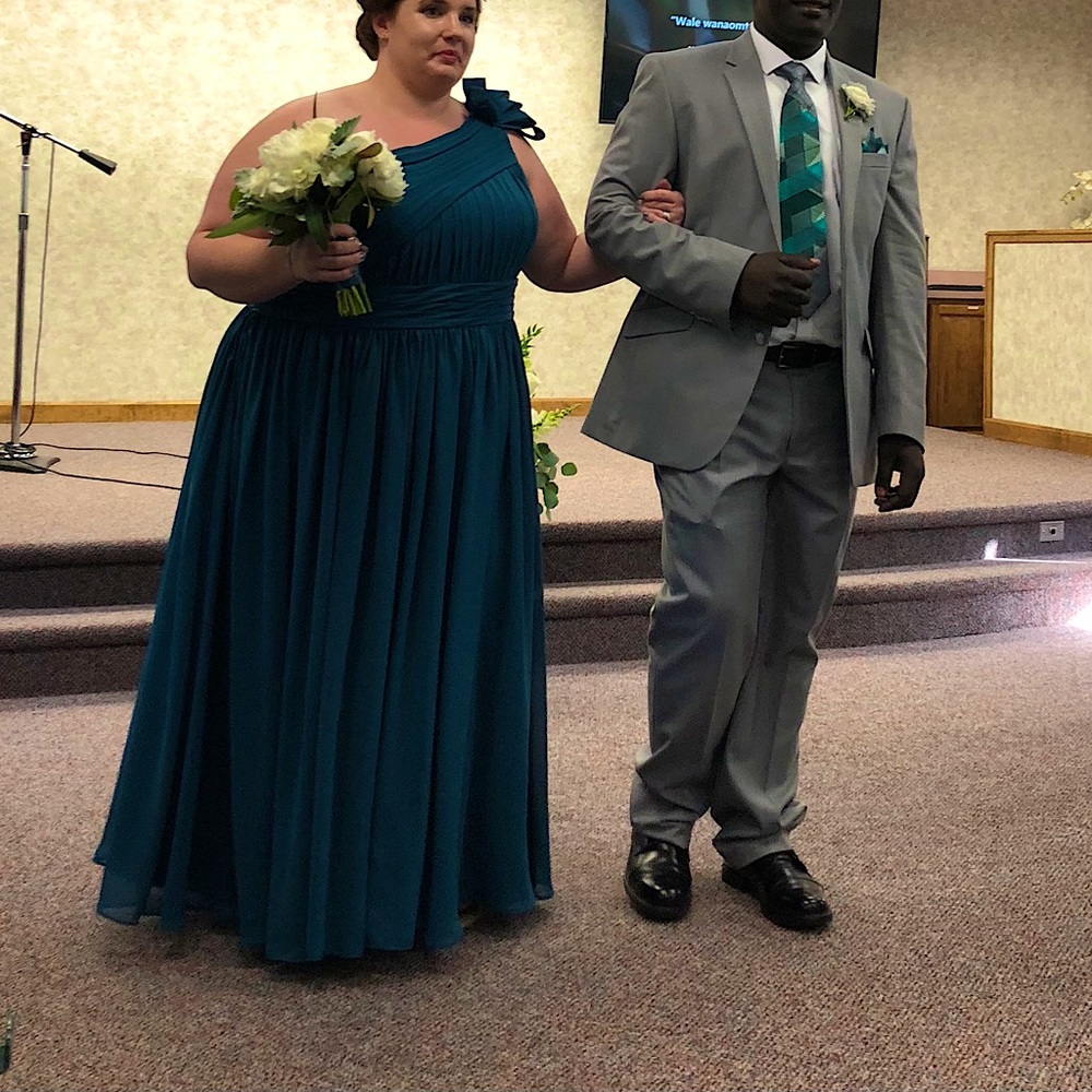 Size 22W Bridesmaids formal dress deep teal